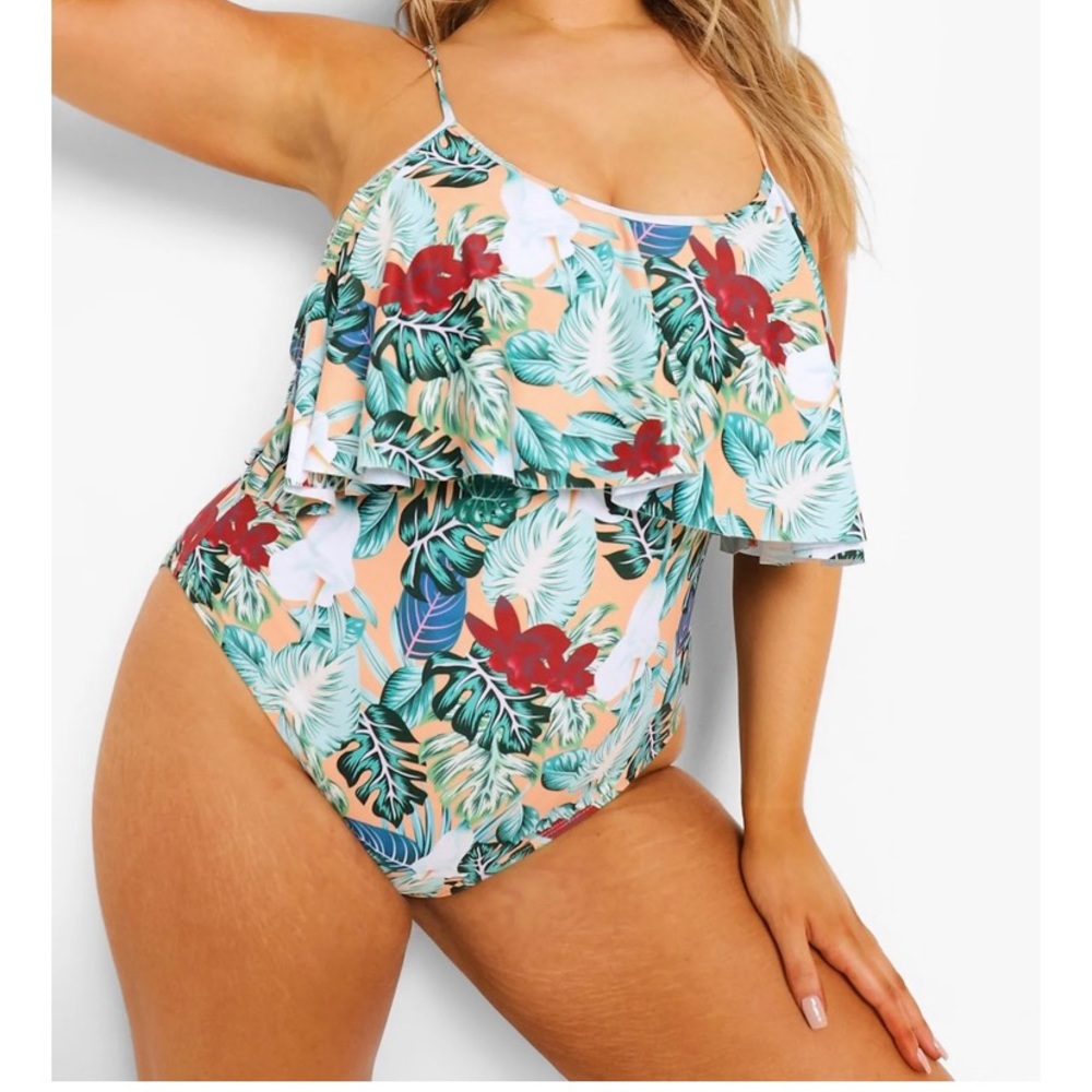 Size 18 Tropical Print Swimsuit